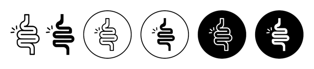 Intestine Line Icon vector