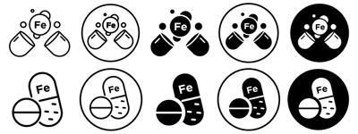 Iron Capsule Icon vector