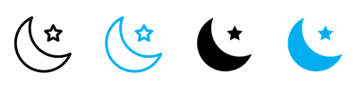 Islam Star And Crescent Icon vector