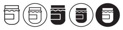Jam Glass Icon vector