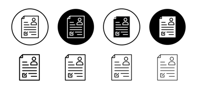 Job Candidate Icon vector
