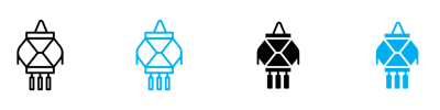 Kandeel Icon vector
