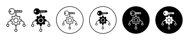 Key Factor Icon vector