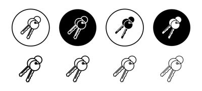 Keys Icon vector