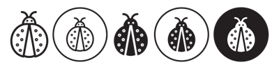 Ladybug Icon vector