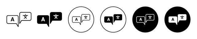 Language Translation Icon vector