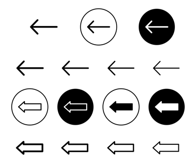 Left Arrow vector