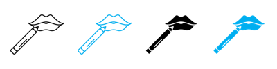 Lip Pencil Icon vector