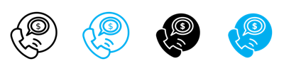 Loan Call Icon vector