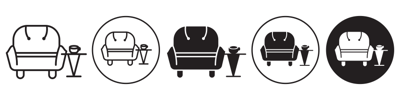 Lounge Icon vector