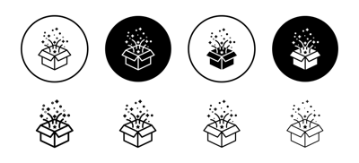Magic Box Icon vector