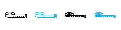 Measuring Tape Icon vector