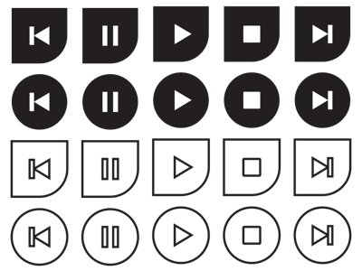 Media Player Icon vector