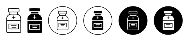 Medicine Bottle Icon vector
