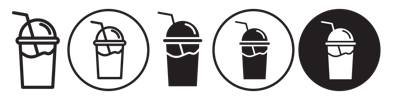 Milk Shake Icon vector