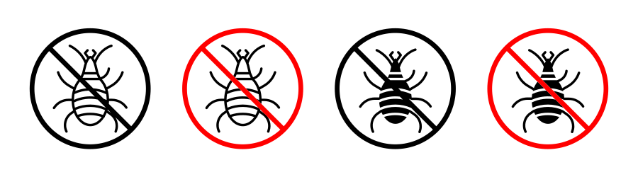 Mite In The Prohibition Sign Icon SVG