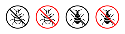 Mite In The Prohibition Sign vector