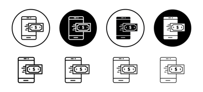 Mobile Payment Icon vector