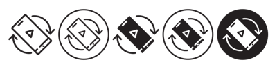 Mobile Rotate Vector Icon vector