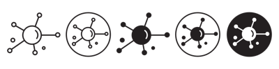 Molecule Icon vector