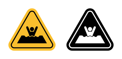 Mud Warning Sign vector