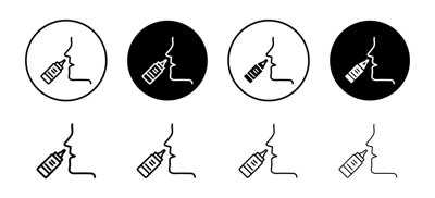 Nasal Spray Icon vector