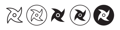 Ninja Star Icon vector