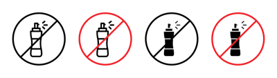 No Aerosol Spray Sign vector