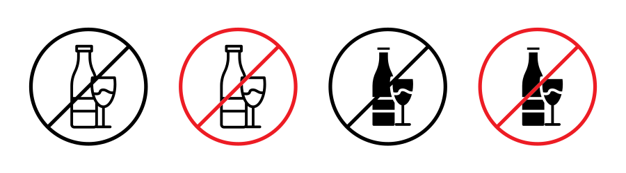 No Alcohol Sign 2 Icon SVG
