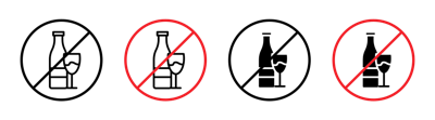 No Alcohol Sign 2 vector