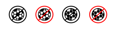 No Ball Game Sign vector