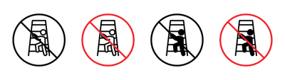 No Climbing Allowed Sign vector