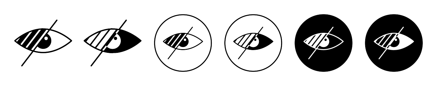 No Eye Icon SVG