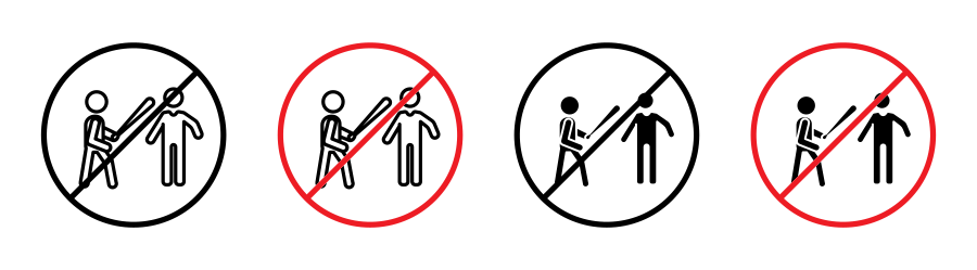 No Fight Sign Icon SVG