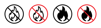 No Fire Sign 2 vector