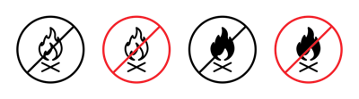No Fire Sign vector