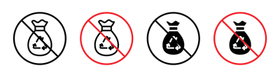 No Garbage Sign vector