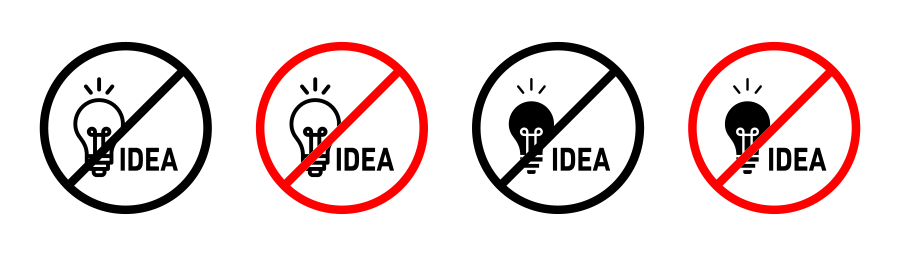No Idea Sign Icon SVG