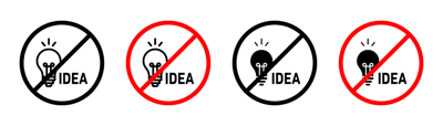 No Idea Sign vector