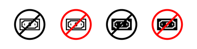 No Money Icon 2 vector