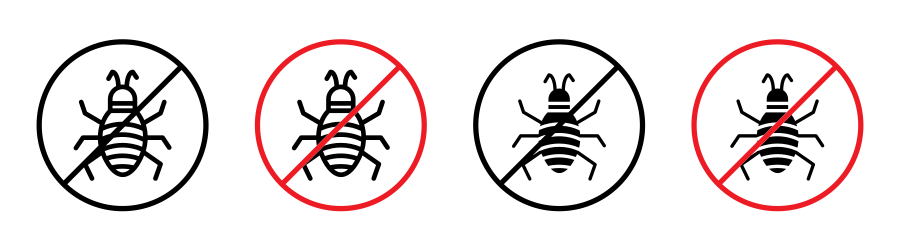 No Parasitic Insects Sign Icon SVG