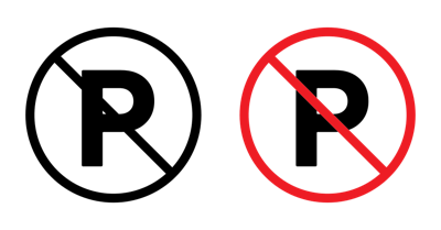 No Parking Sign 2 vector