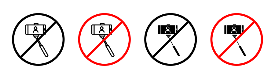 No Selfie Sign Icon SVG