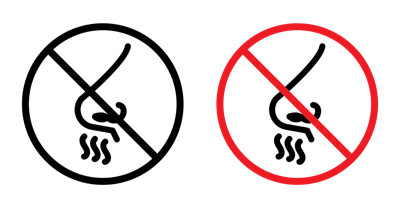 No Smell Sign vector