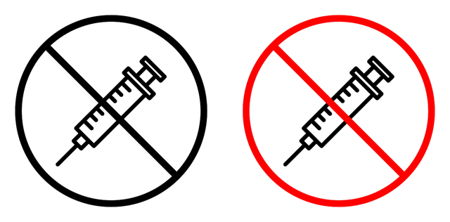 No Steroids Icon vector