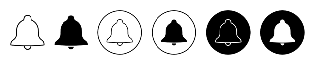 Notification Bell Icon vector