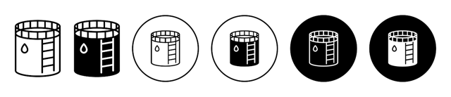 Oil Storage Icon vector