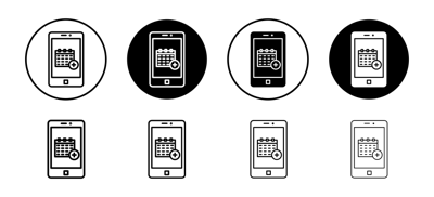 Online Appointment Icon vector