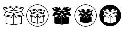 Open Box Icon vector
