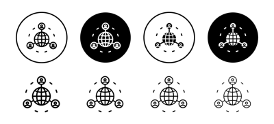 Outsourcing Icon vector